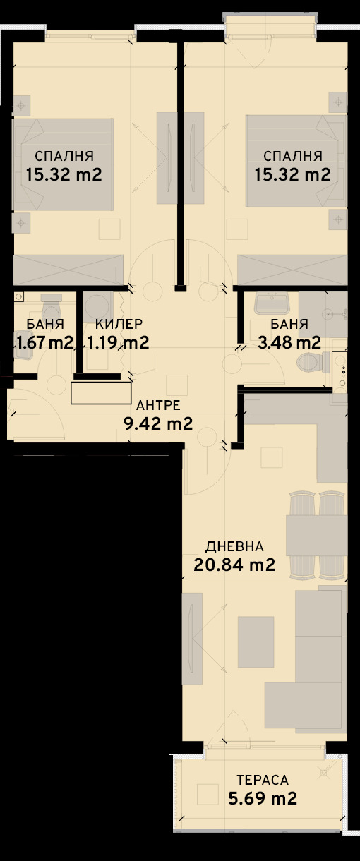 Продава 3-СТАЕН, гр. София, Овча купел 2, снимка 1 - Aпартаменти - 47436295