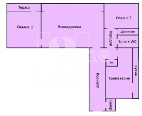 2 chambres Droujba 2, Sofia 1