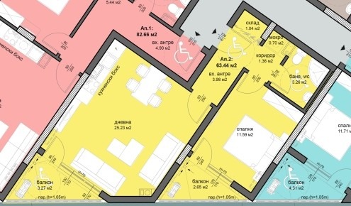 Til salg  1 soveværelse Burgas , Meden rudnik - zona D , 74 kvm | 68049862 - billede [3]