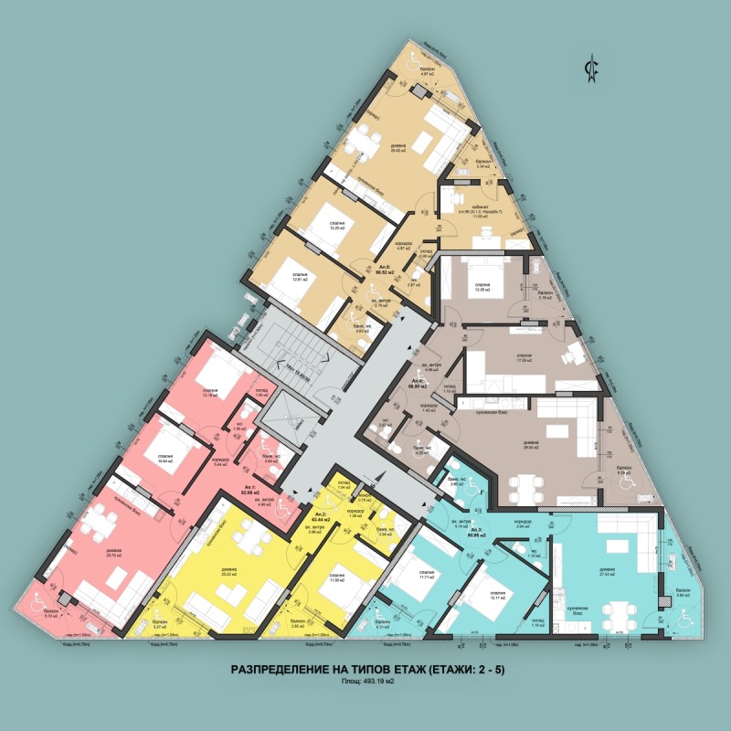 Til salg  1 soveværelse Burgas , Meden rudnik - zona D , 74 kvm | 68049862 - billede [2]
