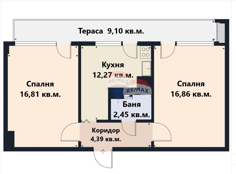Продава 2-СТАЕН, град Варна, Цветен квартал • 139900 € / 273620.62 лв. • 66841496 1