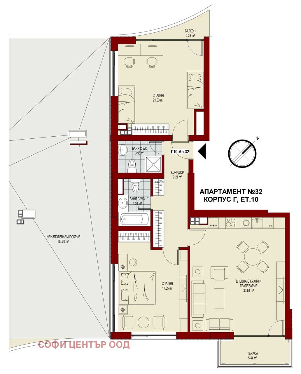 Продава 3-СТАЕН, гр. София, Сердика, снимка 2 - Апартаменти - 53867442