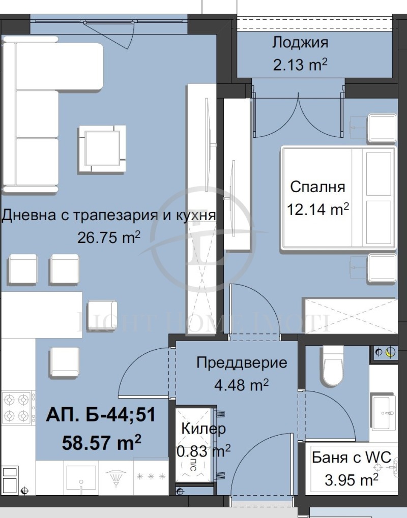 Te koop  1 slaapkamer Plovdiv , Christo Smirnenski , 74 m² | 95177703 - afbeelding [5]