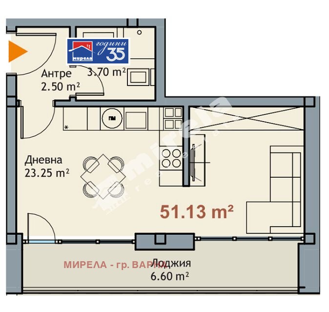 Продава 2-СТАЕН, гр. Варна, м-т Ален мак, снимка 2 - Апартаменти - 53511362