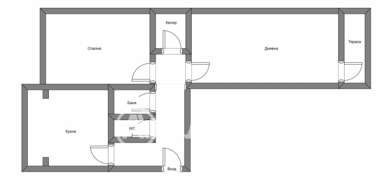 En venta  1 dormitorio Sofia , Svoboda , 60 metros cuadrados | 86356718 - imagen [3]