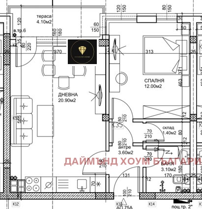 Eladó  1 hálószoba Plovdiv , Trakija , 60 négyzetméter | 82635048 - kép [9]