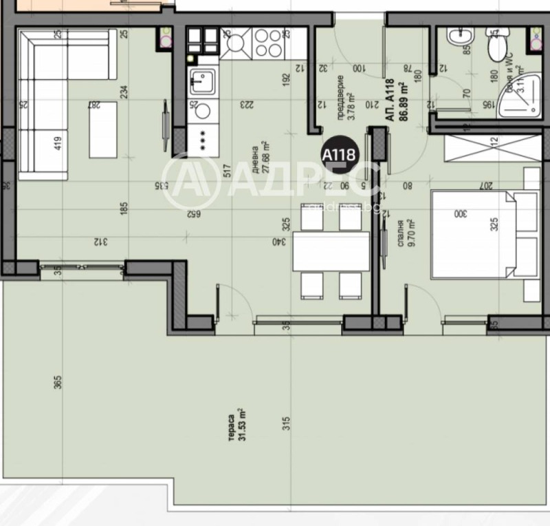 Satılık  1 yatak odası Sofia , Lyulin 5 , 101 metrekare | 84947524 - görüntü [3]