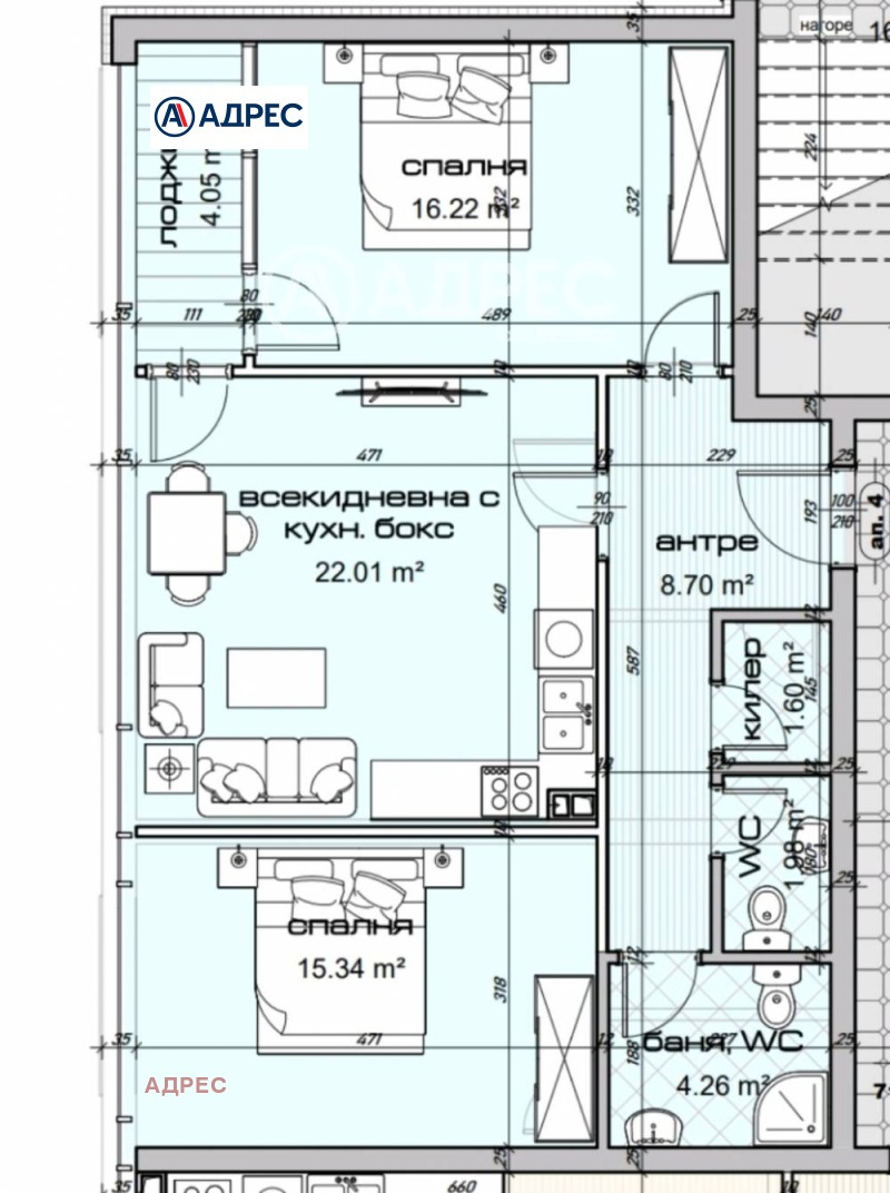 Na sprzedaż  2 sypialnie Warna , Wladislaw Warnenczik 1 , 97 mkw | 82154184 - obraz [3]