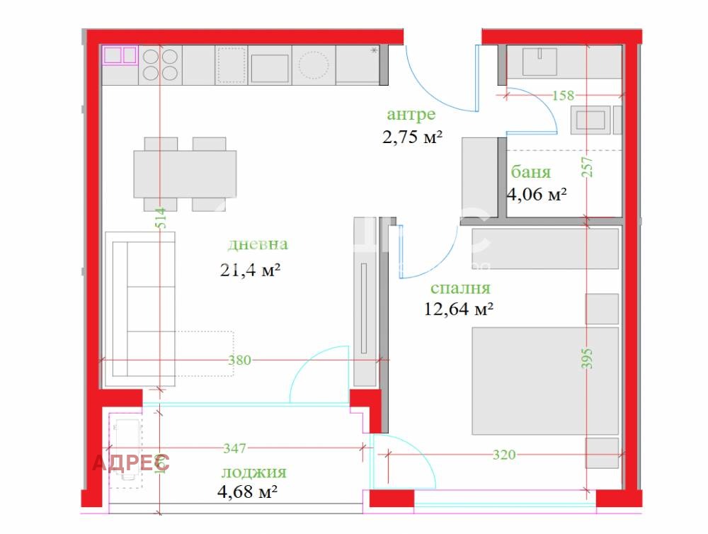 Продава 2-СТАЕН, гр. Варна, Гранд Мол, снимка 3 - Апартаменти - 55012033
