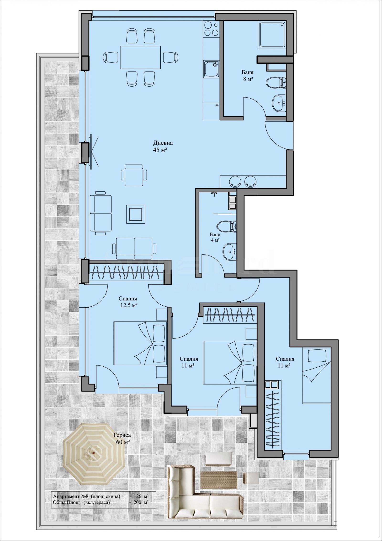 Продава 4-СТАЕН, гр. София, Бояна, снимка 12 - Апартаменти - 53809990