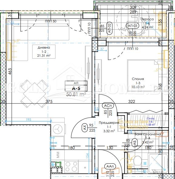 Продава 2-СТАЕН, гр. Пловдив, Беломорски, снимка 3 - Апартаменти - 53177159