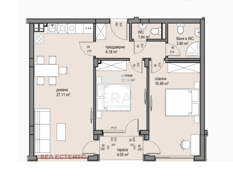 Продава 3-СТАЕН, гр. София, Малинова долина, снимка 13 - Апартаменти - 53779793