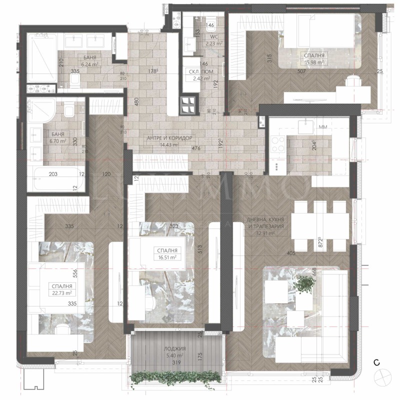 Продава 4-СТАЕН, гр. София, Младост 3, снимка 4 - Апартаменти - 52521626