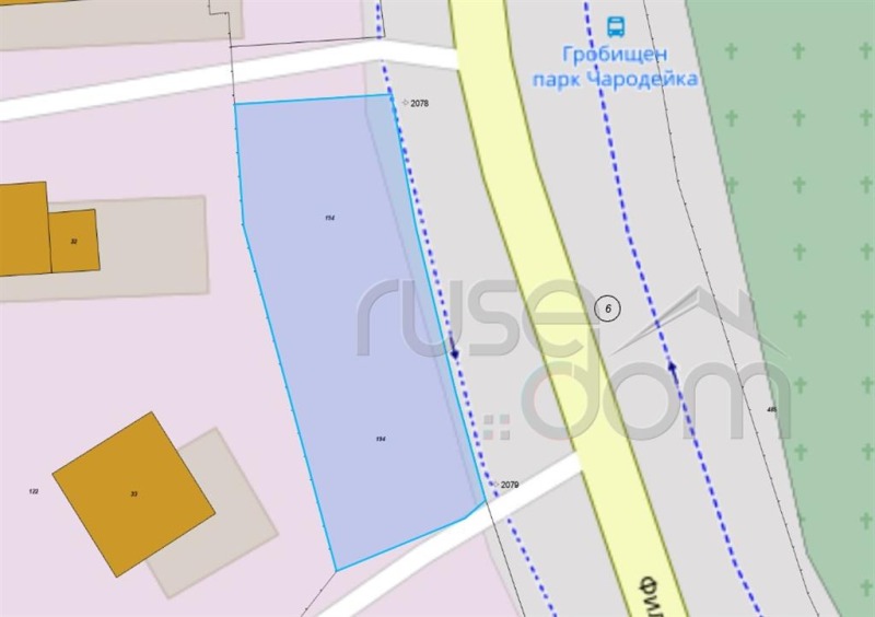 Продава ПАРЦЕЛ, гр. Русе, Чародейка - Север, снимка 3 - Парцели - 53204675