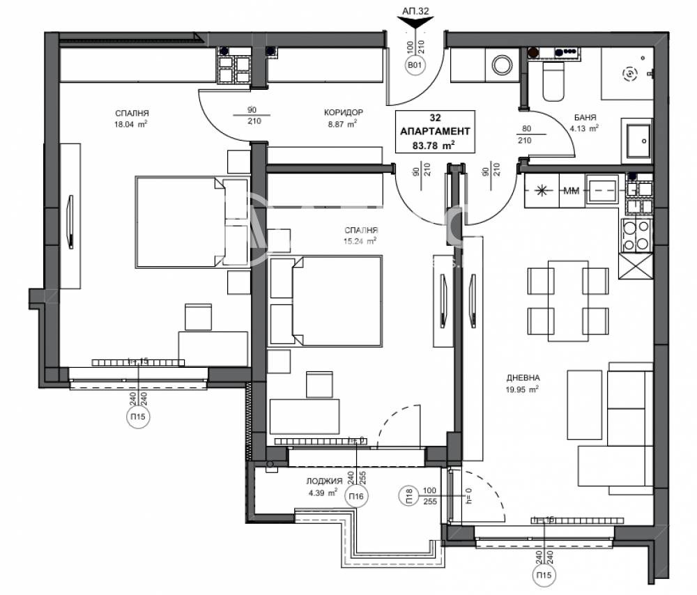 Продава 3-СТАЕН, гр. София, Обеля 2, снимка 4 - Апартаменти - 54074656
