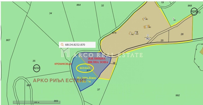 De vânzare  Complot Sofia , Cremicovți , 4616 mp | 72729765 - imagine [2]