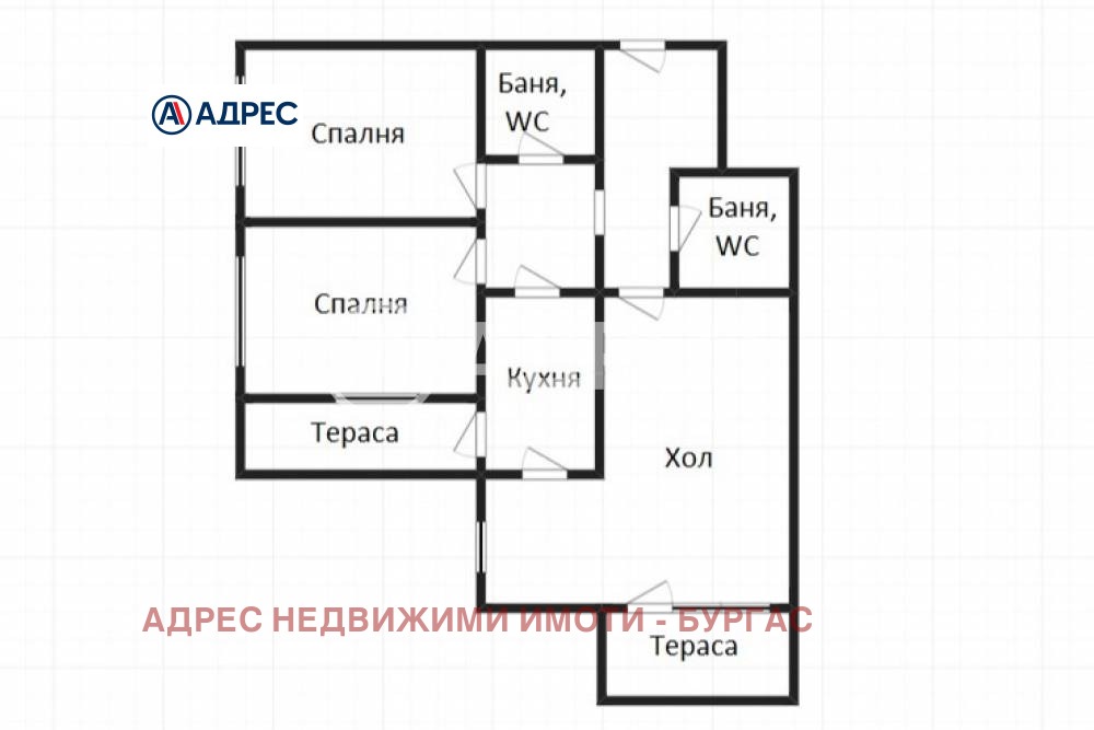 Продава 3-СТАЕН, гр. Бургас, Зорница, снимка 4 - Апартаменти - 54592791