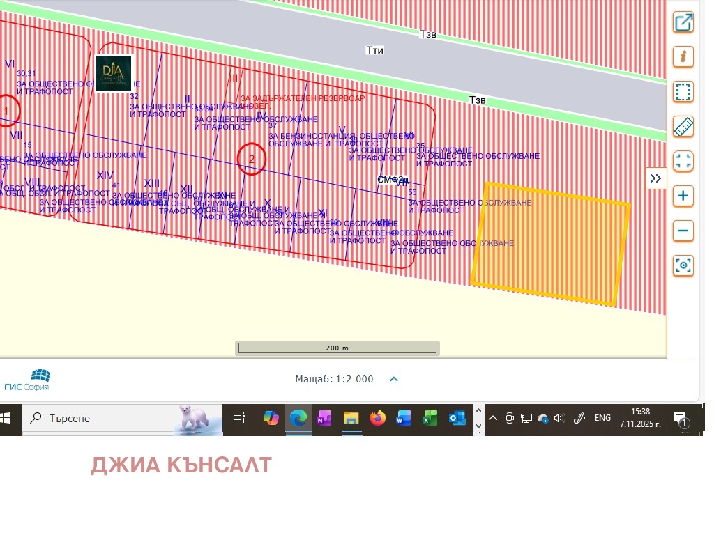 Продава ПАРЦЕЛ, гр. София, в.з.Врана - Лозен, снимка 2 - Парцели - 52333842