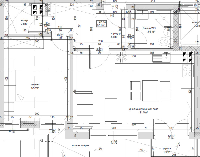 Продава 2-СТАЕН, гр. Варна, Виница, снимка 3 - Апартаменти - 52983009