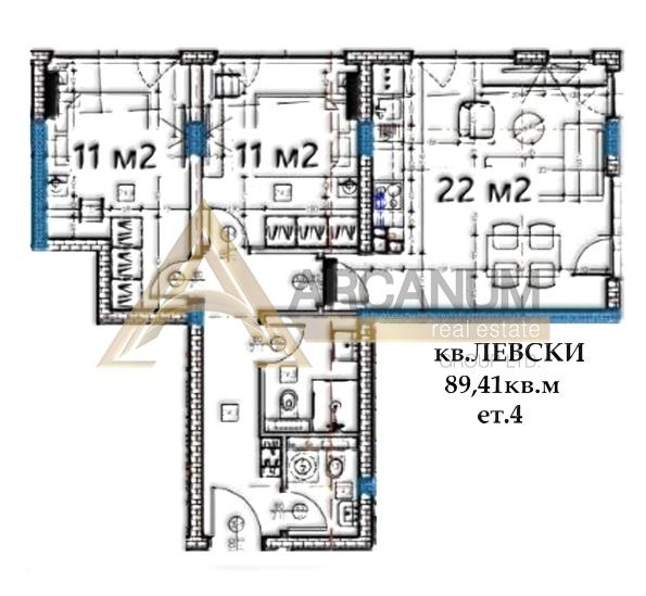 Na sprzedaż  2 sypialnie Warna , Lewski 1 , 89 mkw | 90825157 - obraz [3]