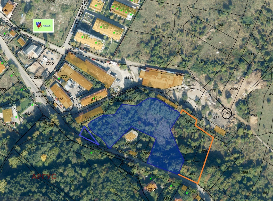 Продава ПАРЦЕЛ, гр. София, Симеоново, снимка 2 - Парцели - 44478188