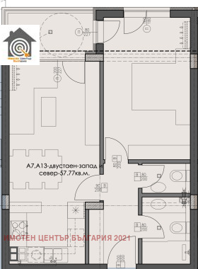 Продава 2-стаен град София Дървеница - [1] 