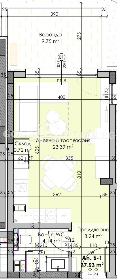 Продава 1-СТАЕН, гр. Пловдив, Остромила, снимка 3 - Апартаменти - 55569971