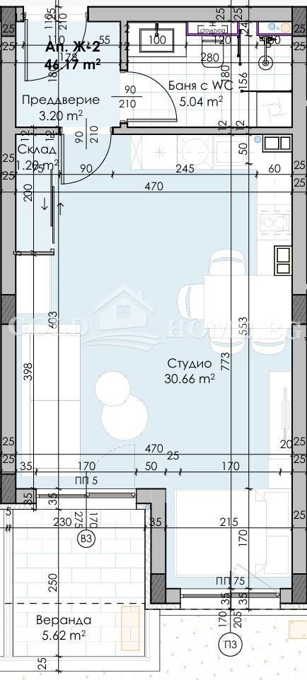 Продава 1-СТАЕН, гр. Пловдив, Остромила, снимка 7 - Апартаменти - 55569971
