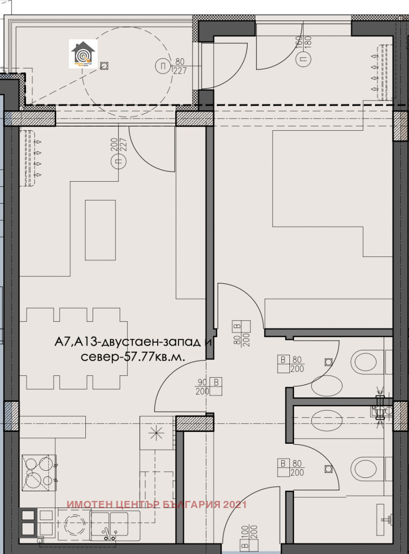 Продава  2-стаен, град София, Дървеница •  117 018 EUR • ID 18047228 — holmes.bg - [1] 