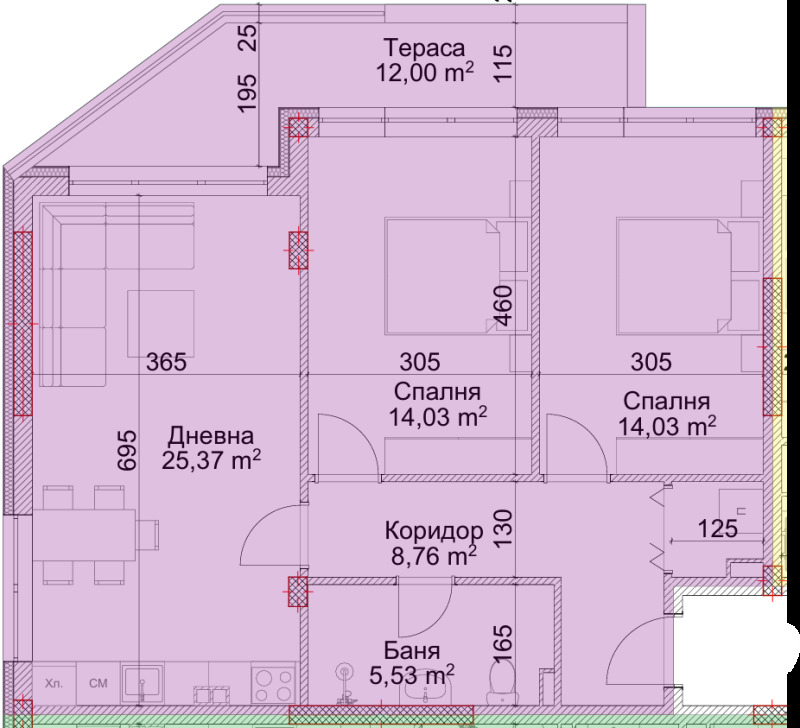 Продава  3-стаен град Благоевград , Струмско , 107 кв.м | 52858813 - изображение [4]