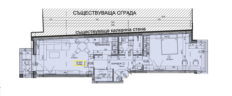 На продаж  1 спальня София , Красно село , 93 кв.м | 48812065 - зображення [4]