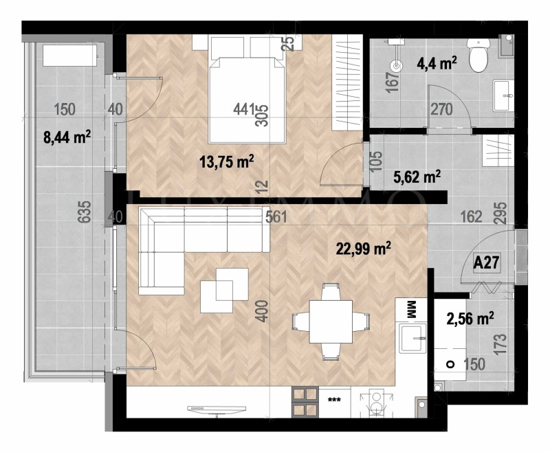Продава 2-СТАЕН, гр. София, Кръстова вада, снимка 3 - Апартаменти - 53564448