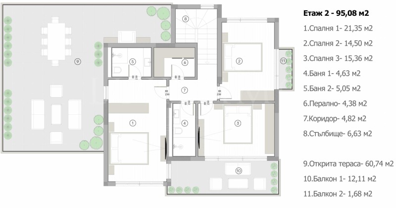 Til salgs  Hus Sofia , Dragalevtsi , 232 kvm | 84624988 - bilde [5]