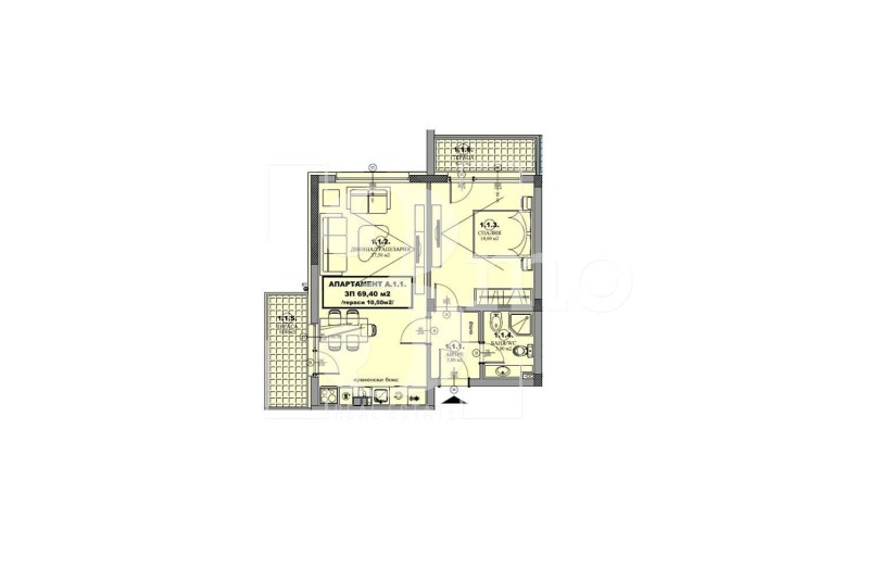 Zu verkaufen  1 Schlafzimmer region Sofia , Gara Elin Pelin , 78 qm | 62090058 - Bild [8]