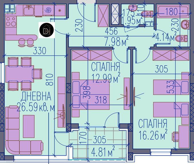 Продава 3-СТАЕН, гр. Пловдив, Каменица 2, снимка 1 - Aпартаменти - 49221486