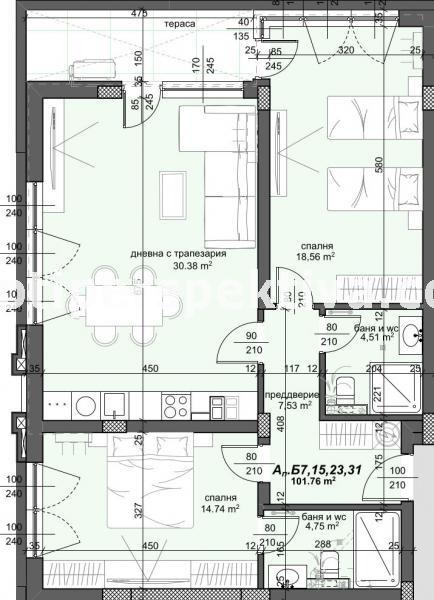 Продава 3-СТАЕН, град Пловдив, Тракия • 186000 € / 363784.38 лв. • 92301571 1