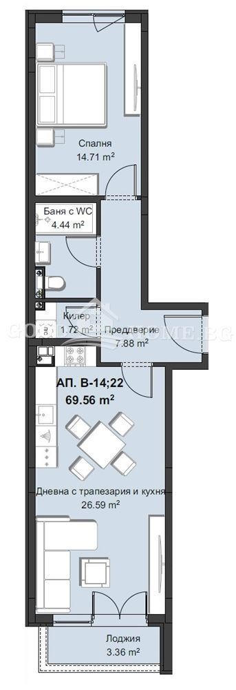 Продава  2-стаен град Пловдив , Христо Смирненски , 75 кв.м | 54391480 - изображение [8]