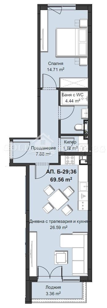 Продава  2-стаен град Пловдив , Христо Смирненски , 75 кв.м | 54391480 - изображение [9]