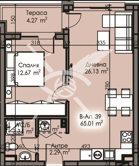 Продава 2-СТАЕН, гр. Бургас, Изгрев, снимка 2 - Aпартаменти - 48245948