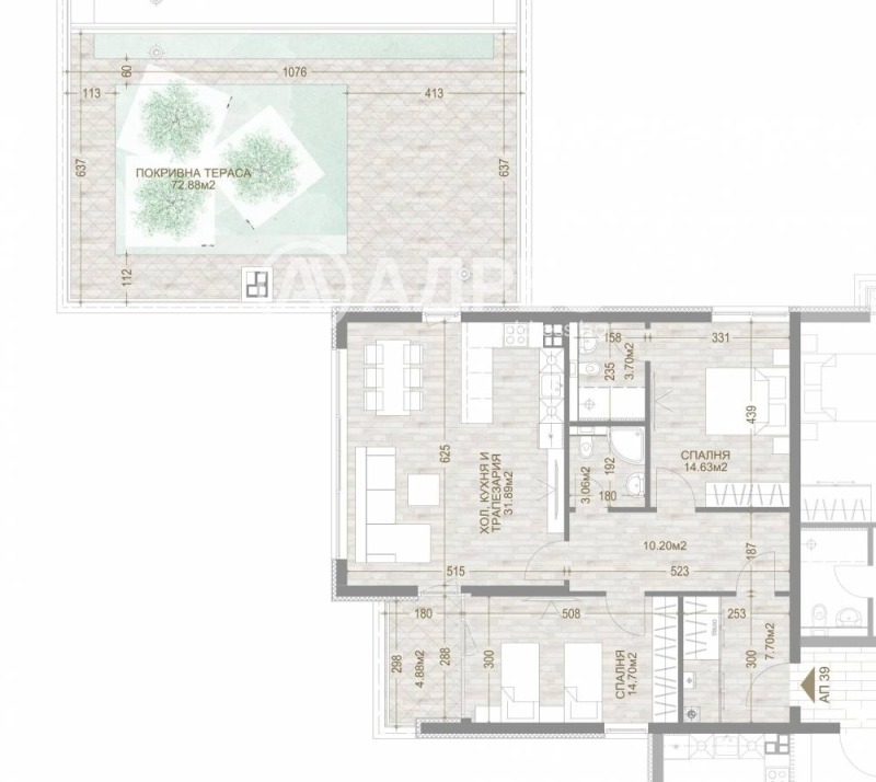 En venta  2 dormitorios Sofia , Manastirski livadi , 213 metros cuadrados | 57585682 - imagen [6]