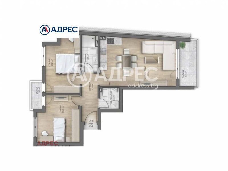À venda  2 quartos Varna , Centar , 89 m² | 36662679 - imagem [4]