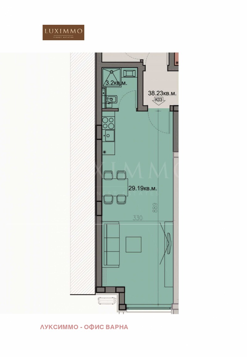 De vânzare  Studio Varna , Briz , 43 mp | 47522934 - imagine [4]