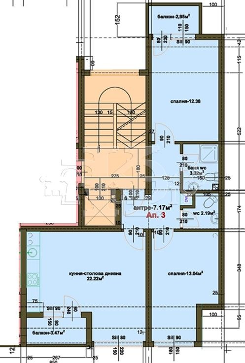 Продава 3-СТАЕН, гр. Добрич, Христо Ботев, снимка 2 - Aпартаменти - 48762210