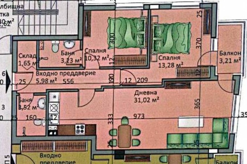 En venta  2 dormitorios Sofia , Lyulin - tsentar , 100 metros cuadrados | 53243268 - imagen [2]
