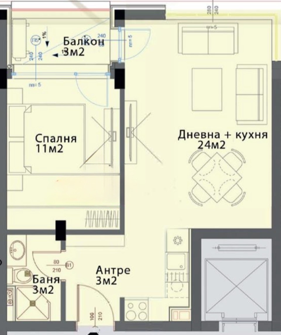 Продава 2-СТАЕН, гр. София, Модерно предградие, снимка 3 - Апартаменти - 55031255