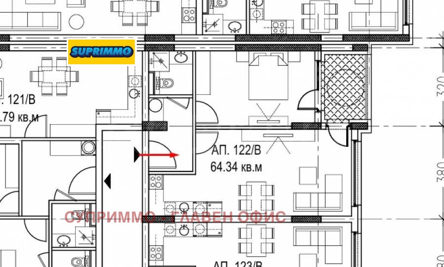 Продава 2-СТАЕН, гр. София, Обеля 1, снимка 2 - Апартаменти - 56409443