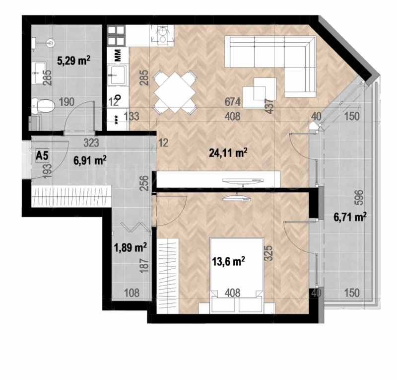 Продава 2-СТАЕН, гр. София, Кръстова вада, снимка 2 - Апартаменти - 52526883