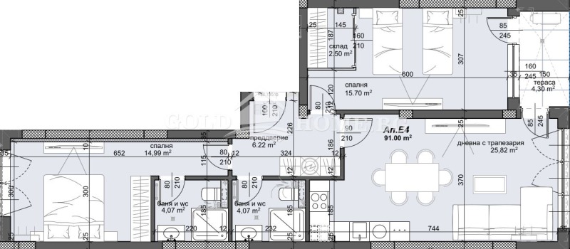 For Sale  2 bedroom Plovdiv , Trakiya , 108 sq.m | 61001086 - image [2]