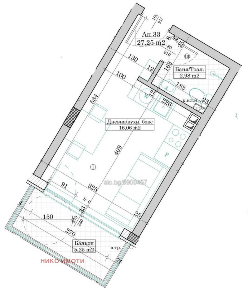 In vendita  1 camera da letto regione Varna , Aksakovo , 69 mq | 40182808 - Immagine [3]