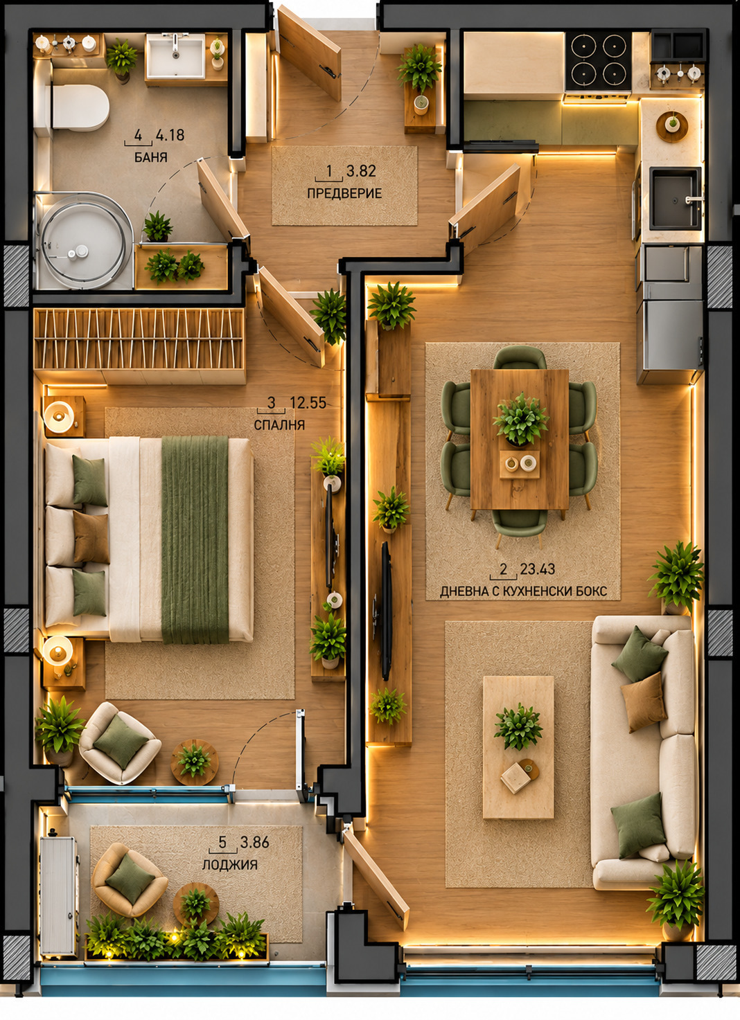 Продава 2-СТАЕН, гр. София, Малинова долина, снимка 2 - Апартаменти - 55617775